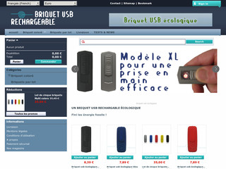 Aperçu visuel du site http://www.briquet-usb.eu