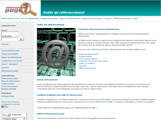 Referencement-page1.fr - afficher son Pagerank