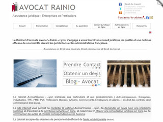 Aperçu visuel du site http://www.avocat-lyon-rainio.com