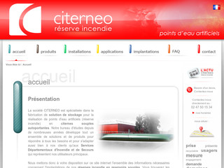 Aperçu visuel du site http://www.reserve-incendie.fr