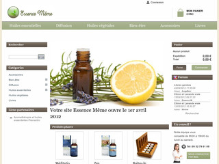 Magasin en ligne spécialisé en aromathérapie - Essencememe.com
