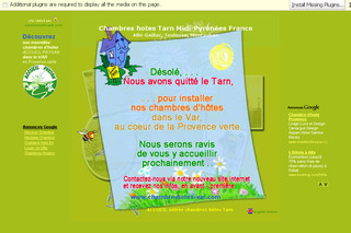 Aperçu visuel du site http://www.chambre-hotes-tarn.com