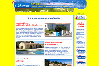 Aperçu visuel du site http://www.clevacances-85.com
