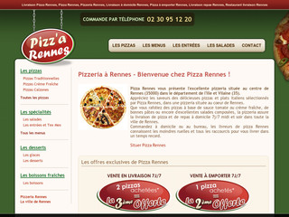Aperçu visuel du site http://www.livraison-pizza-rennes.fr