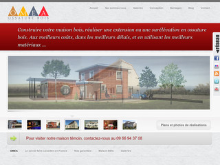 Aperçu visuel du site http://www.omea.fr