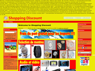 Aperçu visuel du site http://www.shopping-discount.biz