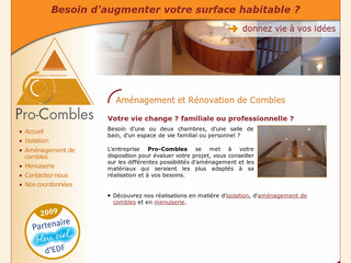 Aperçu visuel du site http://www.pro-combles.fr