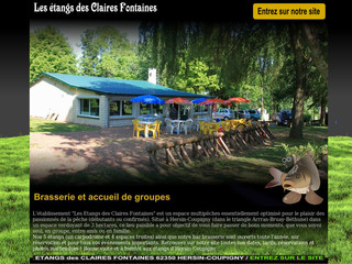 Aperçu visuel du site http://www.etangs-hersin.fr
