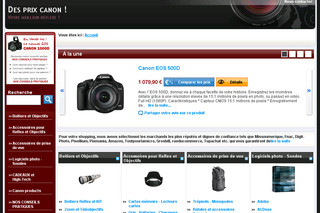 Canon shopping à prix discount : reflex numériques sur canon-shopping.com