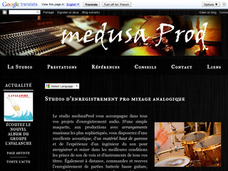 Aperçu visuel du site http://www.medusaprod.com