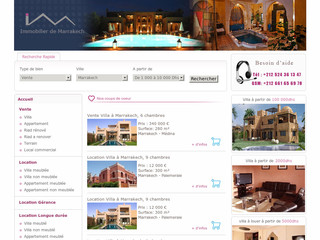 Location longue durée villa, location gérance Marrakech - Immobilierdemarrakech.com
