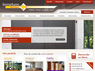 Aperçu visuel du site http://www.fermetures-ventoises.fr