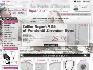 Bijouterie en ligne pas cher La Perle d'Argent - Laperledargent.com