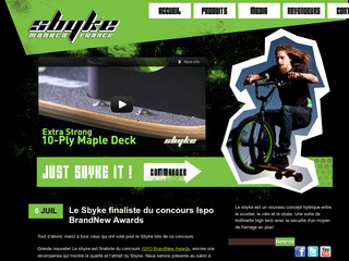 Aperçu visuel du site http://www.sbyke.fr