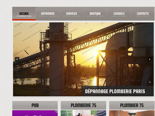 Aperçu visuel du site http://www.plombiers-parisiens.com