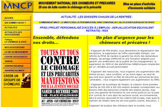 Mouvement National des Chômeurs et Précaires - Mncp.fr