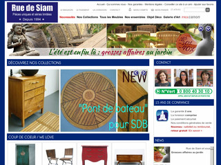 Rue de Siam - Fabrication et la vente de meubles asiatiques - Ruedesiam.com