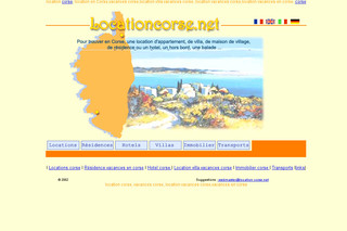 Aperçu visuel du site http://www.locationcorse.net