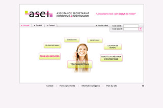 Aperçu visuel du site http://www.asei.fr