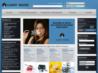 Aperçu visuel du site http://www.candy-smoke.fr