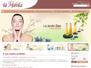 Aperçu visuel du site http://www.jardinsmahila.fr
