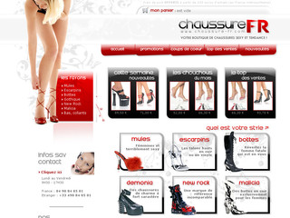 Aperçu visuel du site http://www.chaussure-fr.com/