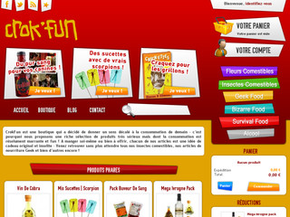 Crokfun.com - Idées cadeaux en pagaille | Insectes comestibles et alcools de serpent