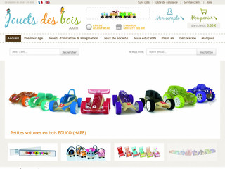 Aperçu visuel du site http://www.jouetsdesbois.com