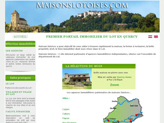 Immobilier Lot - Maisonslotoises portail d'agences immobilières - Maisonslotoises.com