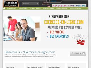 Exercices en ligne - Cours en vidéo - Exercices-en- ligne.com