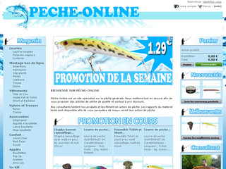 Aperçu visuel du site http://www.peche-online.fr