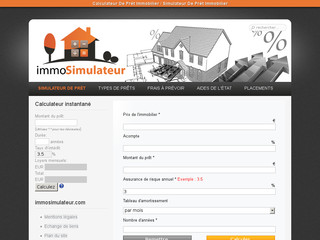 Simulateur en ligne de prêt immobilier - Immosimulateur.com