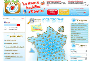 Aperçu visuel du site http://www.vente-commerce.com