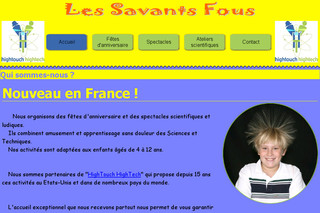 Aperçu visuel du site http://www.lessavantsfous.fr