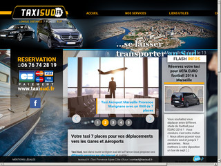 Aperçu visuel du site http://www.taxisud.fr