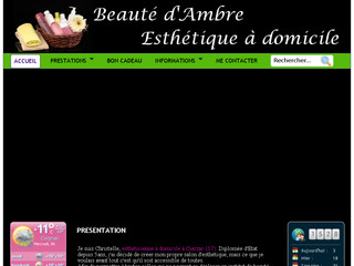 Aperçu visuel du site http://www.beaute-ambre-esthetique.fr