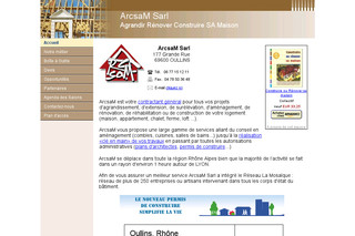 Aperçu visuel du site http://www.arcsam.com