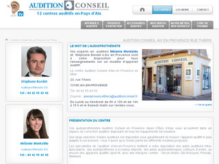 Aperçu visuel du site http://auditionconseil-provence.fr/centre/audition-conseil-aix