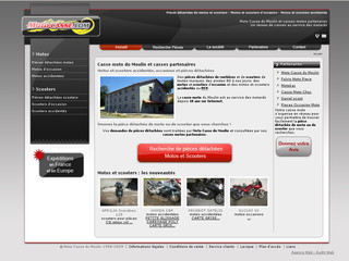 Aperçu visuel du site http://www.moto-casse.com