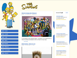Aperçu visuel du site http://www.simpson-fr.com