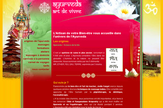 Aperçu visuel du site http://www.massageindien.com
