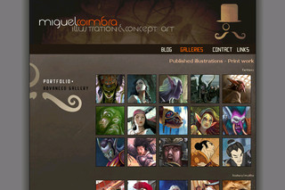 Aperçu visuel du site http://www.miguelcoimbra.com