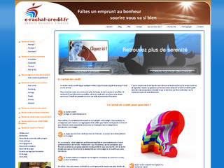 Aperçu visuel du site http://www.e-rachat-credit.fr