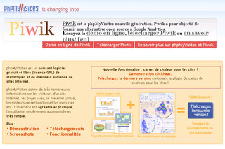 Piwik (ex Phpmyvisites) - Analyse audience site Internet