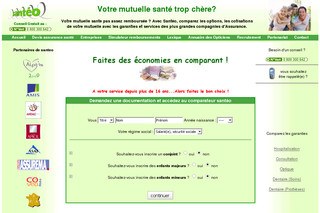 Aperçu visuel du site http://www.santeo.net