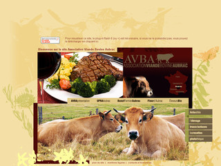 Aperçu visuel du site http://www.viande-aubrac.com/