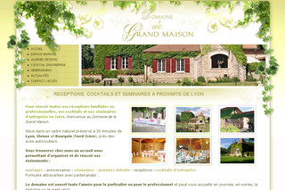 Aperçu visuel du site http://www.reception-grandmaison.fr