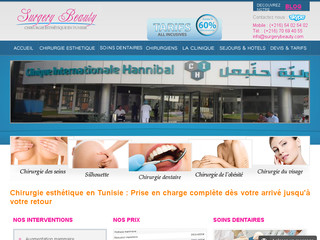 Aperçu visuel du site http://www.surgerybeauty.com