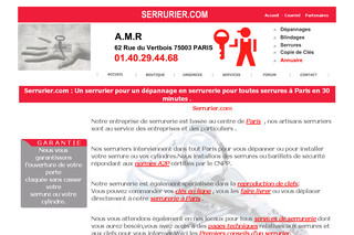 Serrurier.com - Paris, une serrurerie pour vos dépannages de serrures