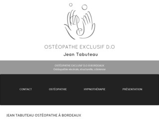 Jean Tabuteau, Ostéopathe Exclusif D.O et Hypnothérapeute, Bordeaux Caudéran - Osteopathe-bordeaux.info